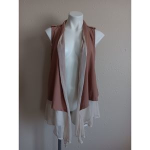 Love Culter Open Front Draped Vest